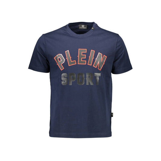 Plein Sport Herren T-Shirt aus blauer Baumwolle
