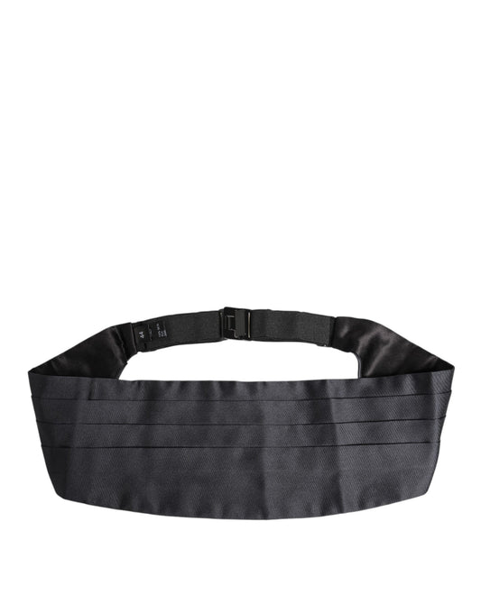 Dolce & Gabbana Dark Blue 100% Silk Belt Waist Cummerbund