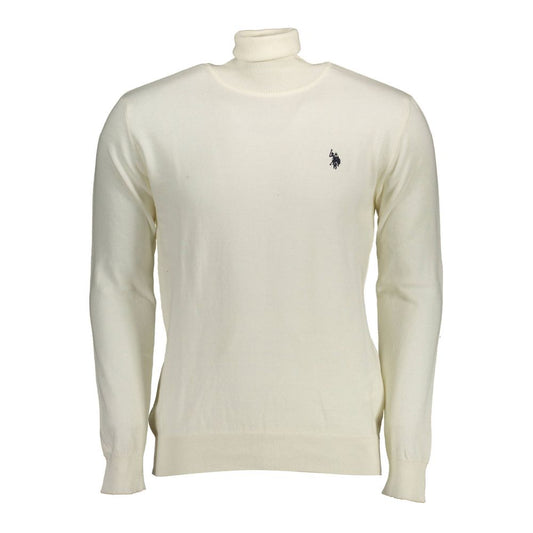 U.S. POLO ASSN. Weißer Baumwollpullover für Herren