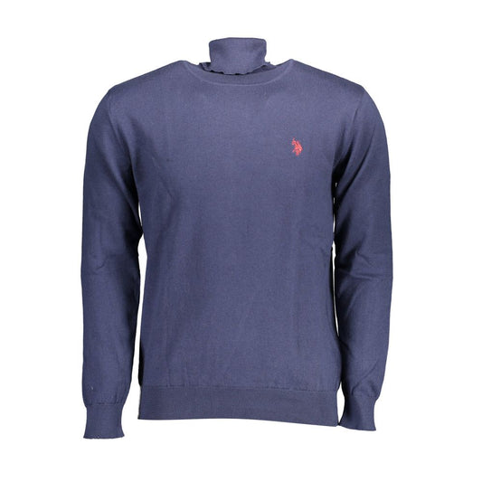 U.S. POLO ASSN. Blauer Baumwoll-Herrenpullover