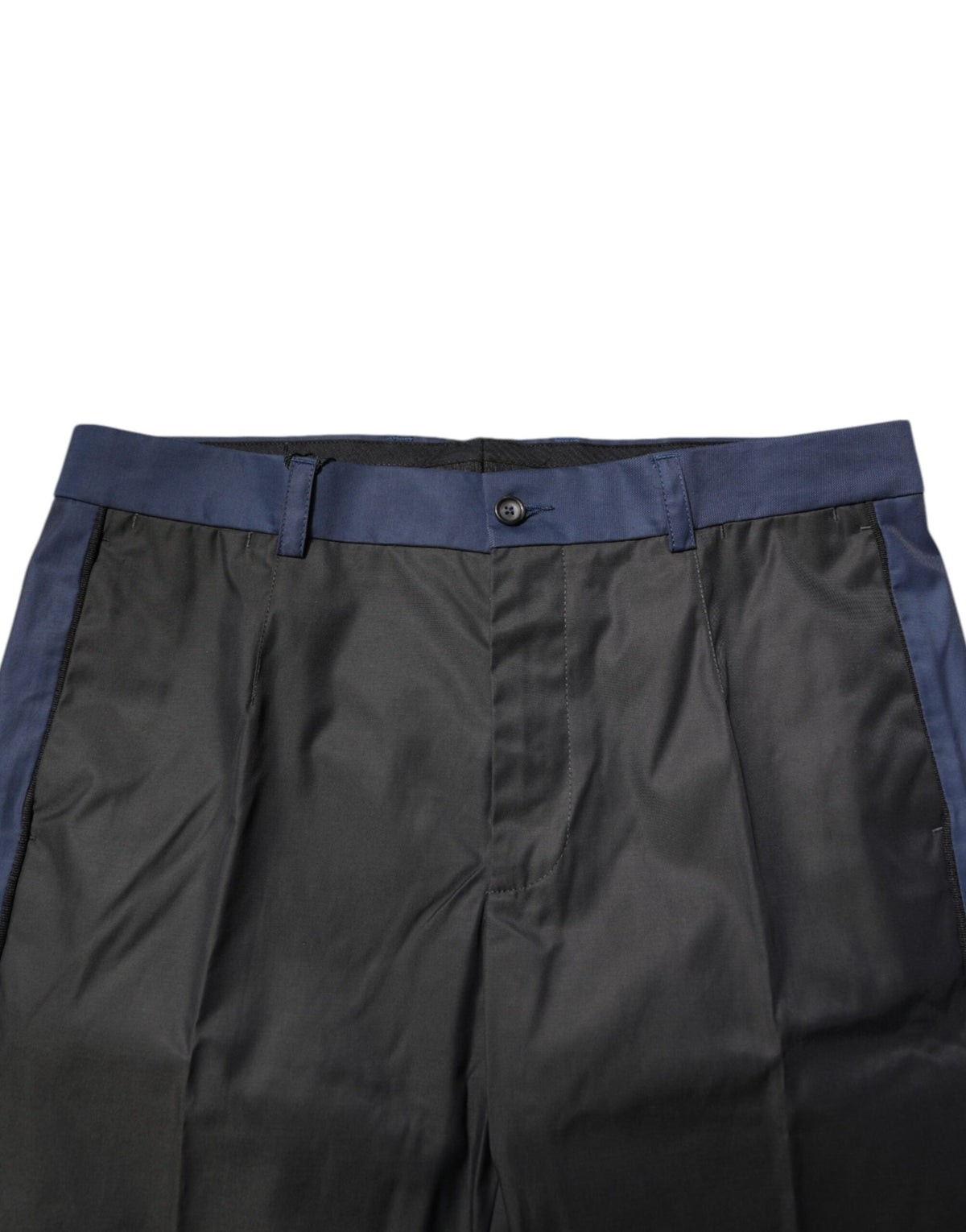 Dolce & Gabbana Gray Blue Cotton 3/4 Chinos Crop Trouser Pants