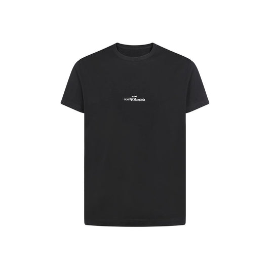 Maison Margiela Schwarzes Baumwoll-T-Shirt