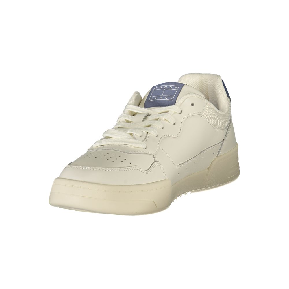 Tommy Hilfiger Bianco Polyurethane Men Sneaker