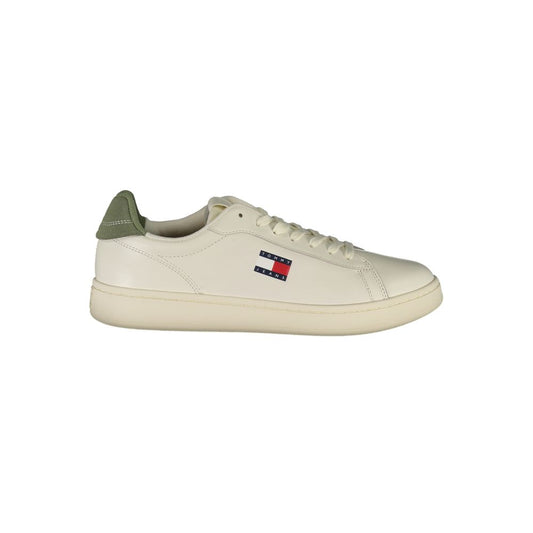 Tommy Hilfiger Bianco Polyurethane Men Sneaker
