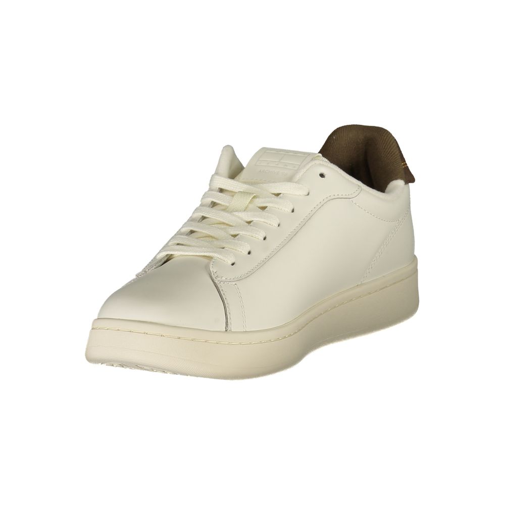 Tommy Hilfiger Bianco Polyurethane Men Sneaker