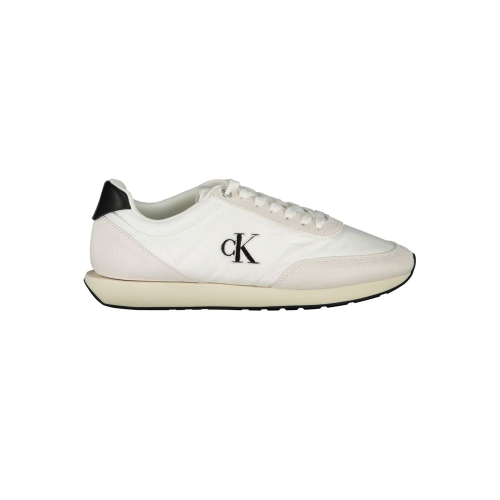 Calvin Klein White Polyester Men Sneaker