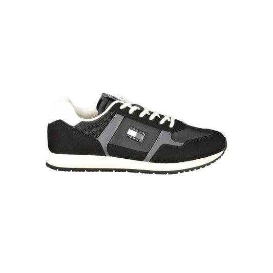 Tommy Hilfiger Nero Polyurethane Men Sneaker