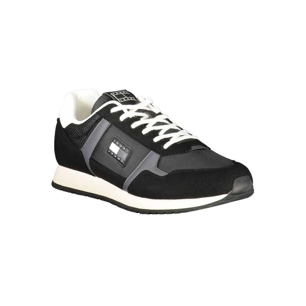 Tommy Hilfiger Nero Polyurethane Men Sneaker