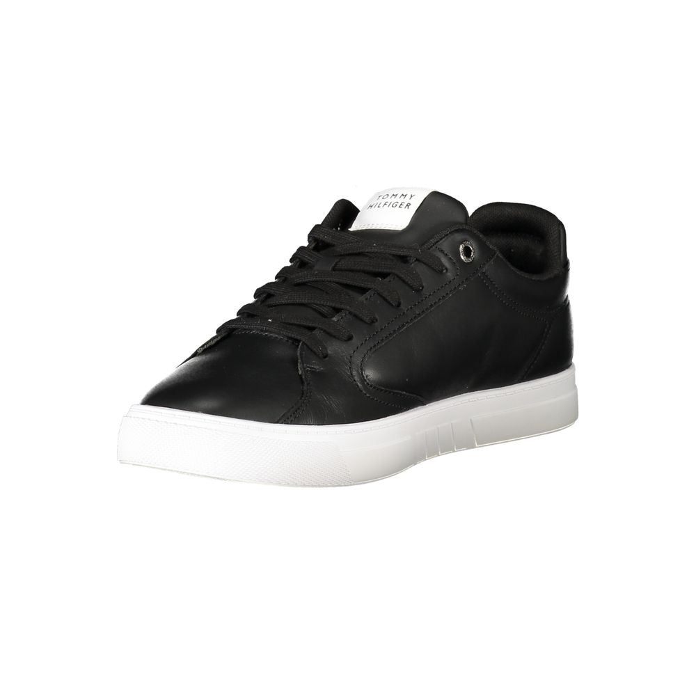 Tommy Hilfiger Black Polyester Men Sneaker