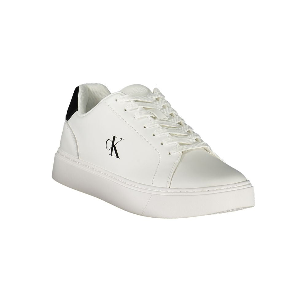 Calvin Klein Bianco Polyurethane Men Sneaker