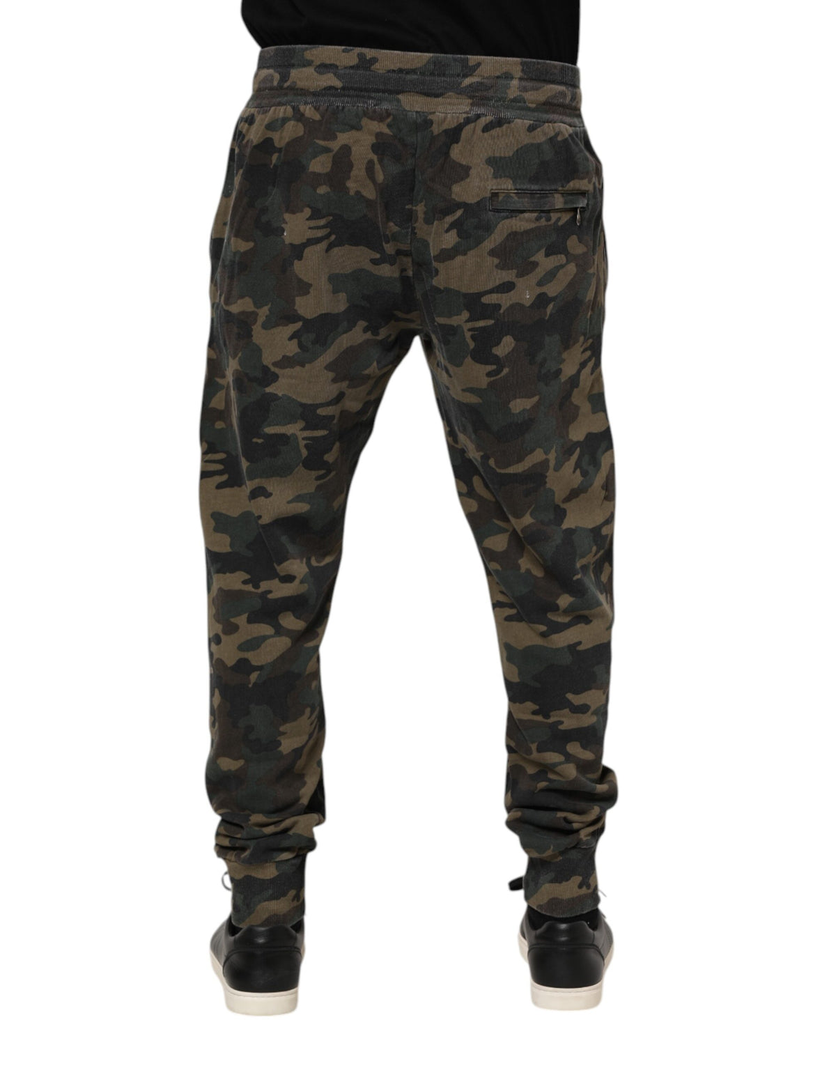 Dolce & Gabbana Multicolor Camouflage Cotton Men Jogger Pants