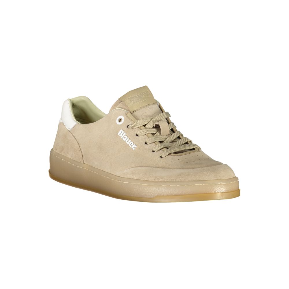 Blauer Beige Leather Men's Sneaker