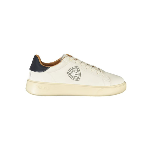 Blauer White Polyester Men Sneaker