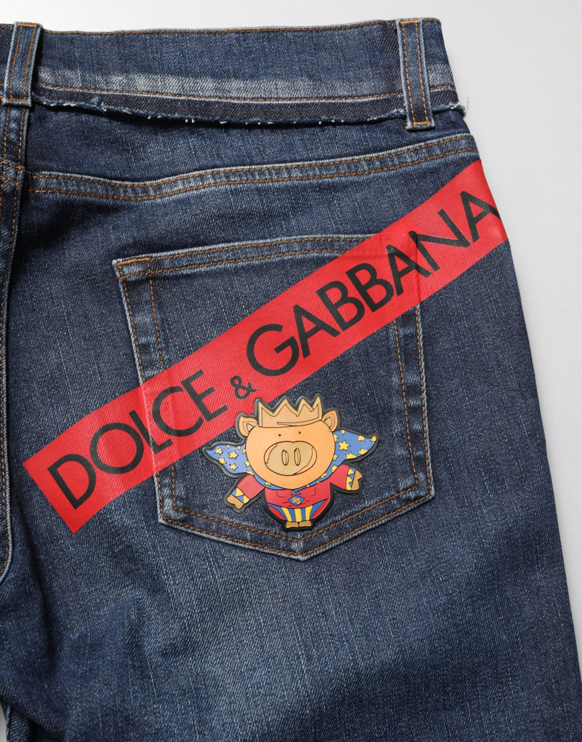 Dolce & Gabbana Blue Cotton Stretch Skinny Men Denim Jeans