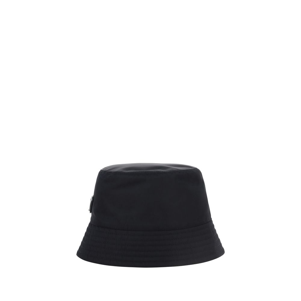 Prada Black Recycled Polyamide Bucket Hat