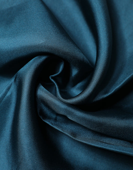Dolce & Gabbana Blue Silk Square Pocket Handkerchief Scarf
